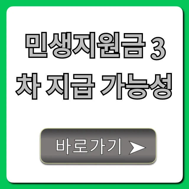 민생지원금 3차 지급 가능성 언제? 최신 예상 총정리