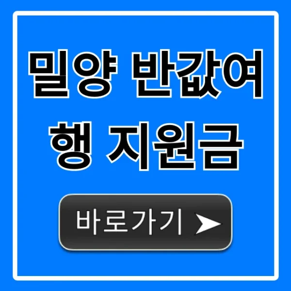 밀양 반값여행 지원금: 신청 방법 총정리!