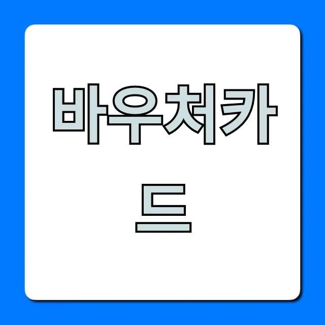 바우처카드 완벽 가이드: 신청부터 잔액 조회까지!