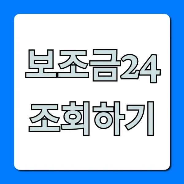 보조금24 조회하기: 놓친 지원금 찾는 꿀팁