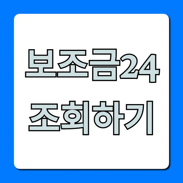 보조금24 조회하기: 놓친 지원금 찾는 꿀팁