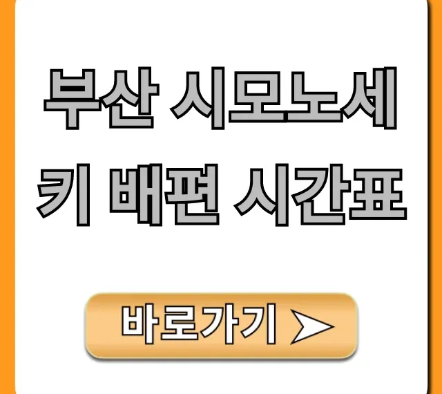 부산 시모노세키 배편 시간표: 최신 요금 총정리