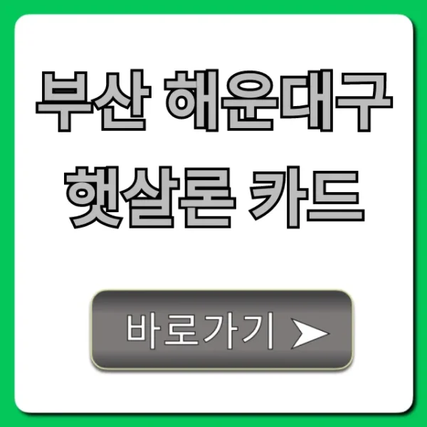 부산 해운대구 햇살론 카드 신청 꿀팁 완벽 가이드