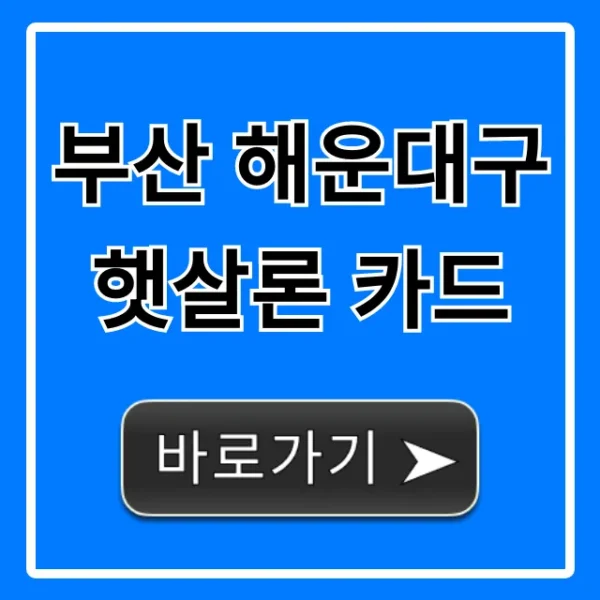 부산 해운대구 햇살론 카드, 자격 조건 조회 꿀팁!