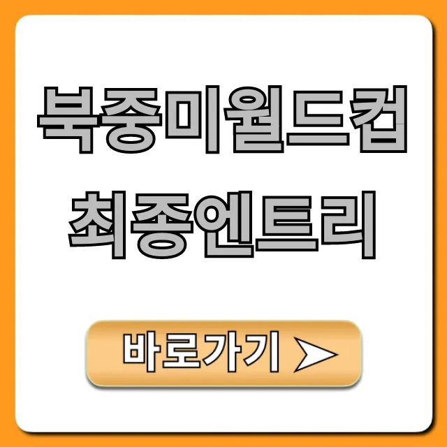 북중미월드컵 최종엔트리 발표: 황선홍호 명단 총정리