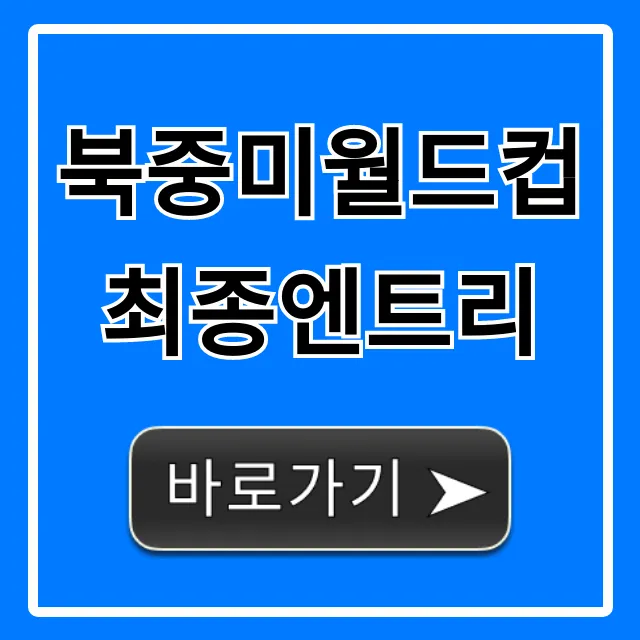 북중미월드컵 최종엔트리 완벽 가이드! 손흥민 이강인 포함