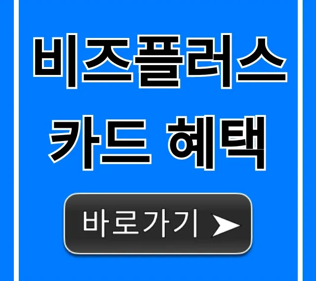 비즈플러스 카드 혜택, 사업자 필수 꿀팁 총정리