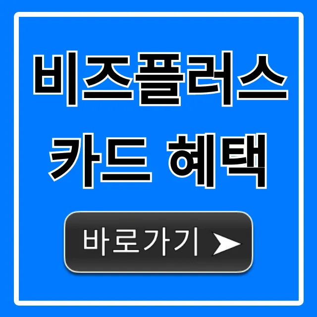 비즈플러스 카드 혜택, 사업자 필수 꿀팁 총정리