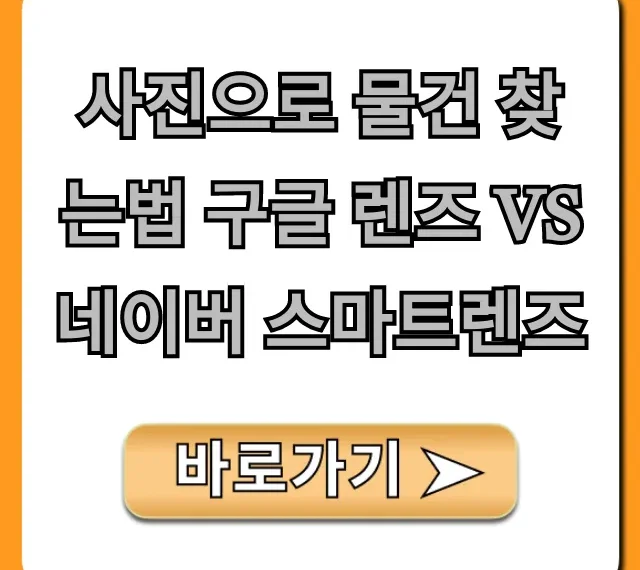 사진으로 물건 찾는법 구글 렌즈 vs 네이버 스마트렌즈, 승자는?