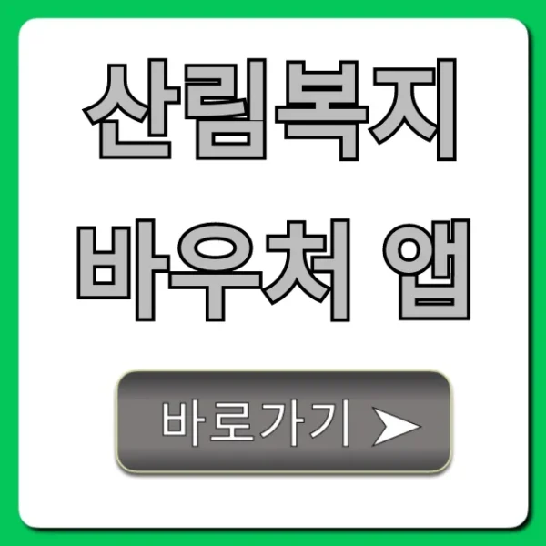 산림복지바우처 앱 신청부터 사용까지 총정리