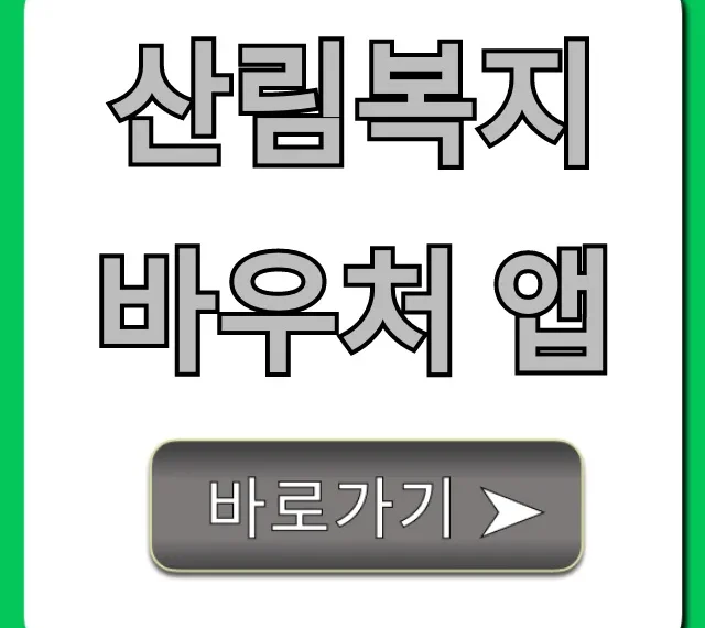산림복지바우처 앱 신청부터 사용까지 총정리