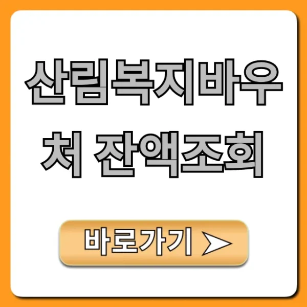산림복지바우처 잔액조회 방법부터 사용처 꿀팁