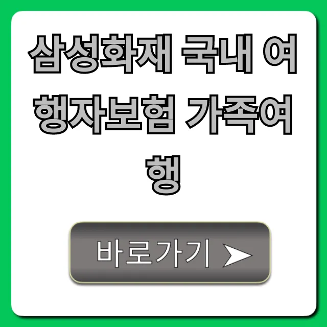 삼성화재 국내 여행자보험 가족여행, 가입 꿀팁 총정리! 삼성화재 국내 여행자보험 가족여행, 가입 꿀팁 총정리!