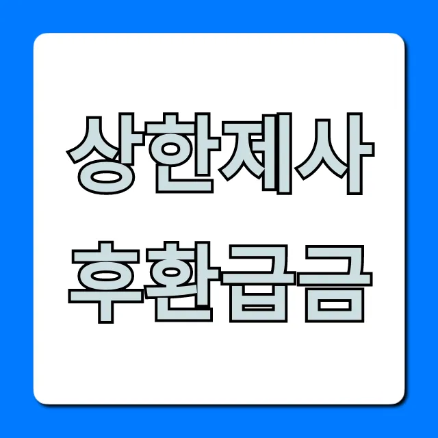 상한제사후환급금: 신청 조회 꿀팁 완벽 가이드