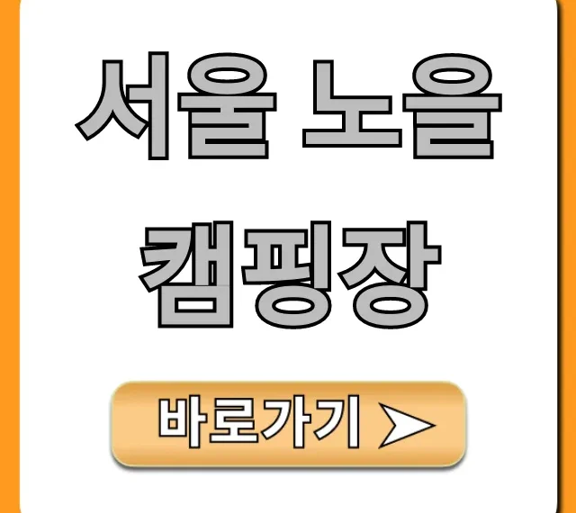 서울 노을캠핑장 예약 꿀팁 및 명당 완벽 가이드