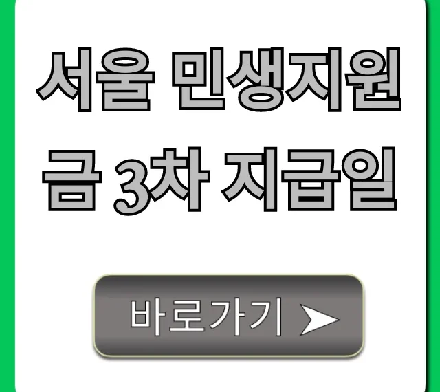 서울 민생지원금 3차 지급일, 대상 조회 꿀팁 총정리!