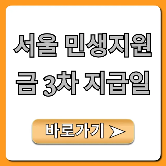 서울 민생지원금 3차 지급일 즉시 확인 및 조회