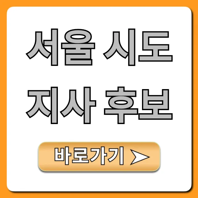 서울 시도지사 후보, 핵심 공약과 비전 완벽 비교