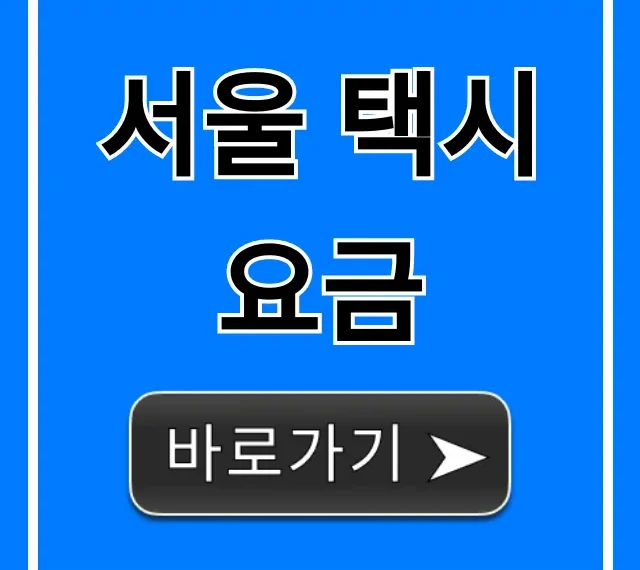 서울 택시 요금 2024년 최신 인상 총정리