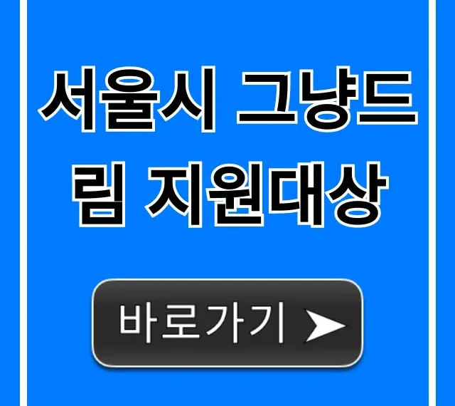 서울시 그냥드림 지원대상, 신청 자격 한 번에 확인!