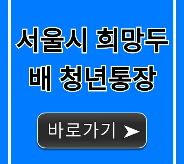서울시 희망두배 청년통장 신청 방법 완벽 가이드