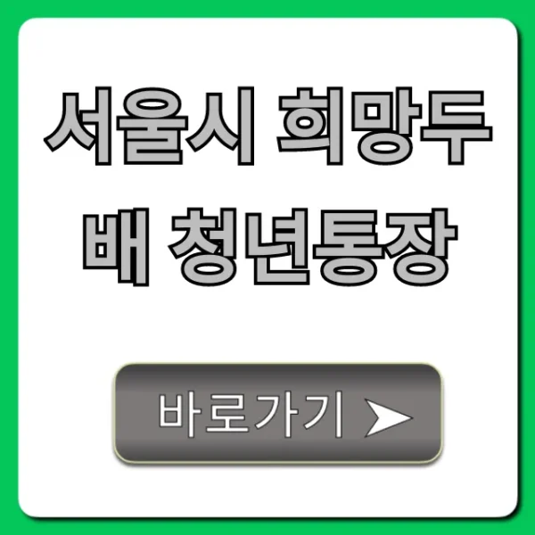서울시 희망두배 청년통장 신청 방법 완벽 가이드