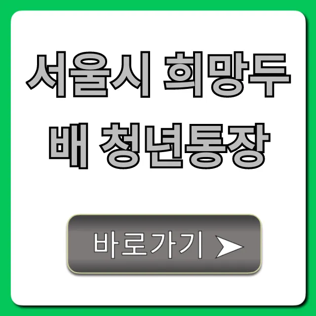 서울시 희망두배 청년통장 신청 방법 완벽 가이드