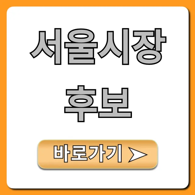서울시장 후보 최신 공약 및 지지율 총정리 서울시장 후보 최신 공약 및 지지율 총정리