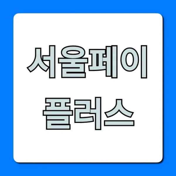 서울페이플러스 혜택 신청 방법 완벽 가이드