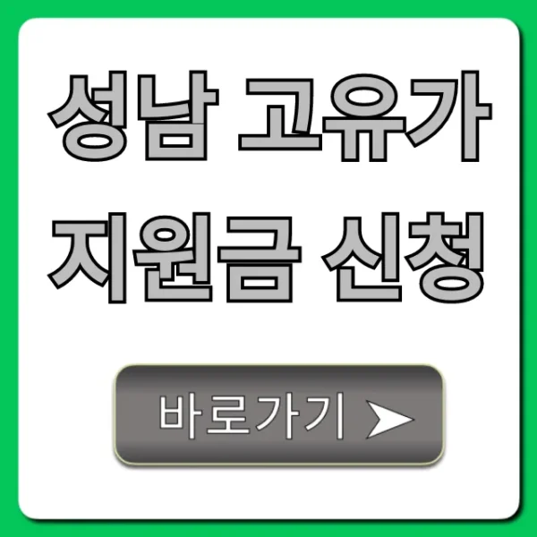 성남 고유가 지원금 신청, 대상 기간 방법 총정리