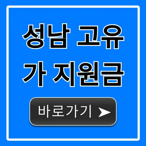 성남 고유가 지원금 신청 방법, 대상 완벽 가이드