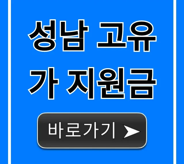 성남 고유가 지원금 신청 방법, 대상 완벽 가이드