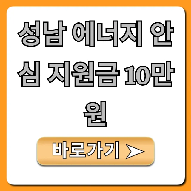 성남 에너지 안심 지원금 10만원 신청 방법 총정리 성남 에너지 안심 지원금 10만원 신청 방법 총정리