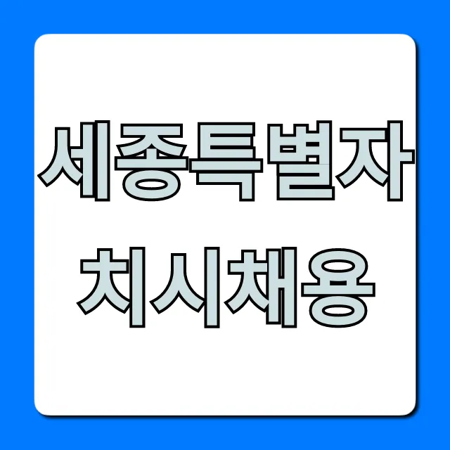 세종특별자치시채용 2024 공고 총정리 세종특별자치시채용 2024 공고 총정리