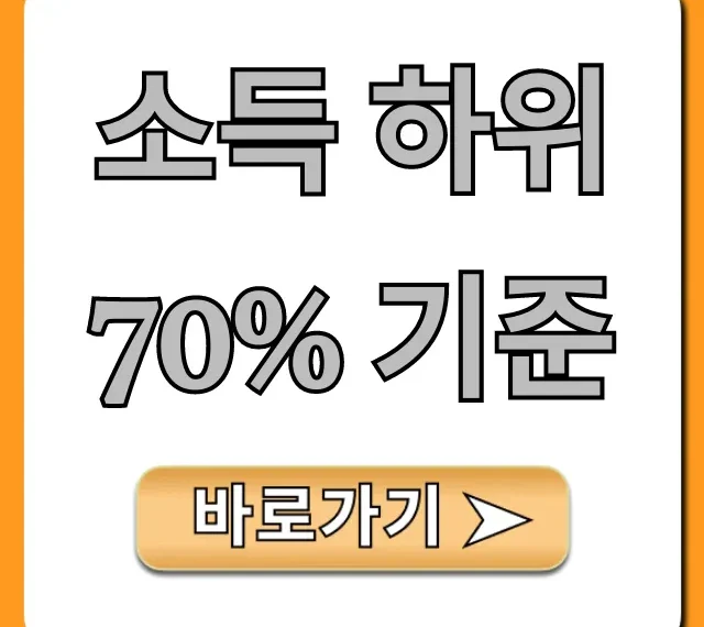 소득 하위 70% 기준 조회! 놓치면 안 될 혜택 총정리 소득 하위 70% 기준 조회! 놓치면 안 될 혜택 총정리