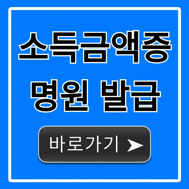 소득금액증명원 발급, 홈택스 5분 만에 끝! 소득금액증명원 발급, 홈택스 5분 만에 끝!