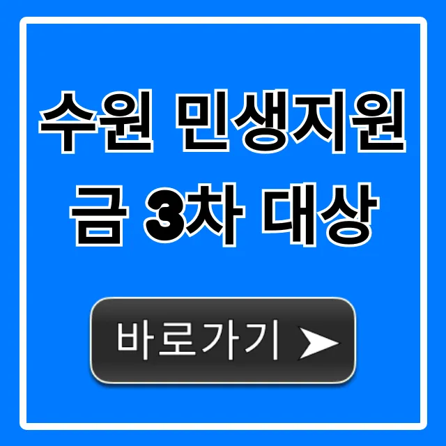 수원 민생지원금 3차 대상, 자격·신청 방법 총정리!