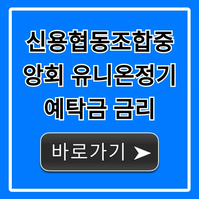 신용협동조합중앙회 유니온정기예탁금 금리 최신 조회 신용협동조합중앙회 유니온정기예탁금 금리 최신 조회