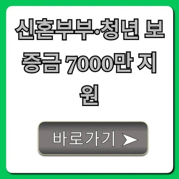 신혼부부·청년 보증금 7000만 지원 총정리 꿀팁