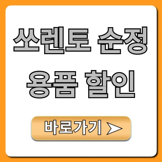 쏘렌토 순정용품 할인! 오너 꿀팁 총정리 쏘렌토 순정용품 할인! 오너 꿀팁 총정리
