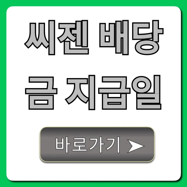 씨젠 배당금 지급일 2024년 최신 정보 총정리 씨젠 배당금 지급일 2024년 최신 정보 총정리