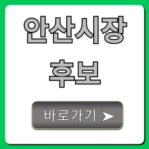 안산시장 후보 공약 총정리, 유권자 필독!
