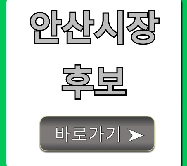 안산시장 후보 공약 총정리, 유권자 필독!