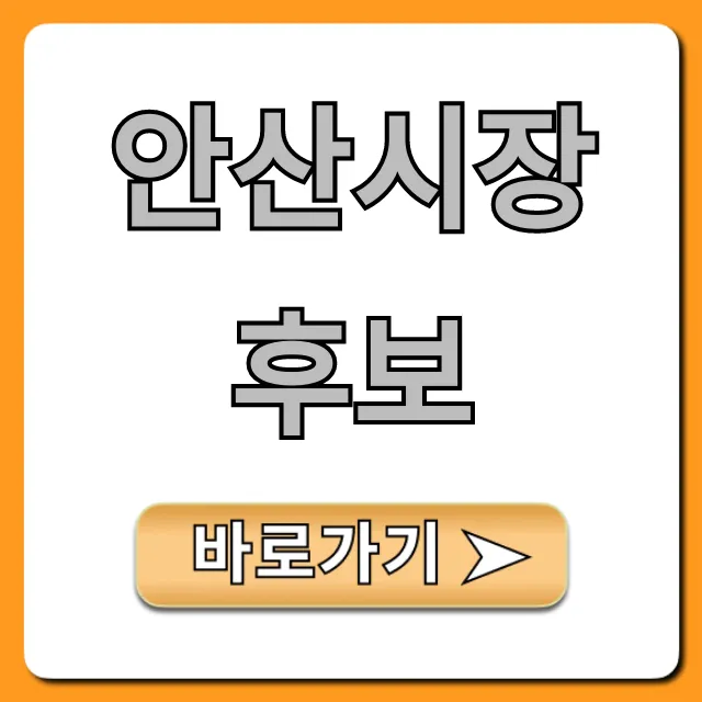 안산시장 후보 완벽 분석! 공약과 비전