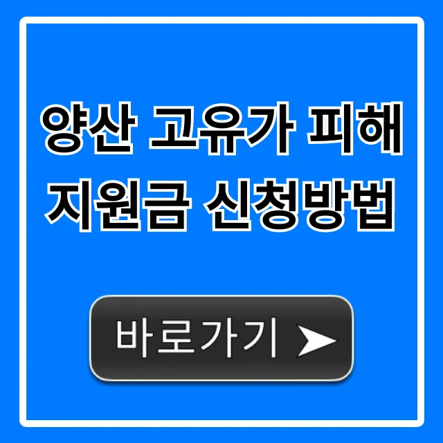 양산 고유가 피해지원금 신청방법 완벽 가이드