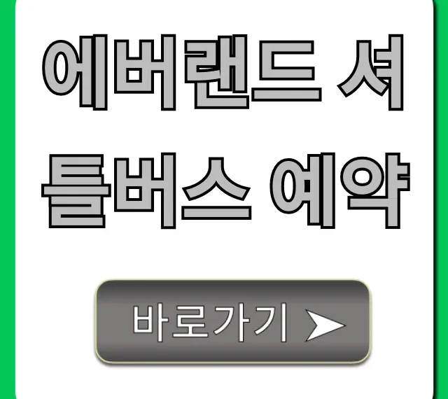 에버랜드 셔틀버스 예약 노선 시간 가격 총정리