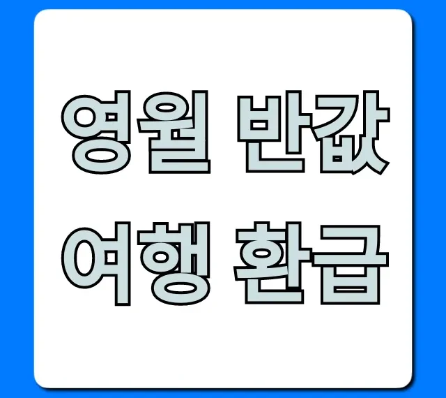 영월 반값여행 환급 신청 방법 꿀팁 총정리