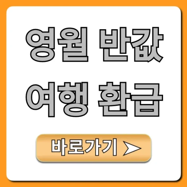 영월 반값여행 환급 총정리! 신청부터 꿀팁까지