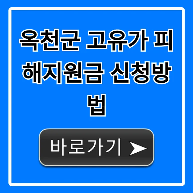 옥천군 고유가 피해지원금 신청방법: 대상, 기간 꿀팁 옥천군 고유가 피해지원금 신청방법: 대상, 기간 꿀팁