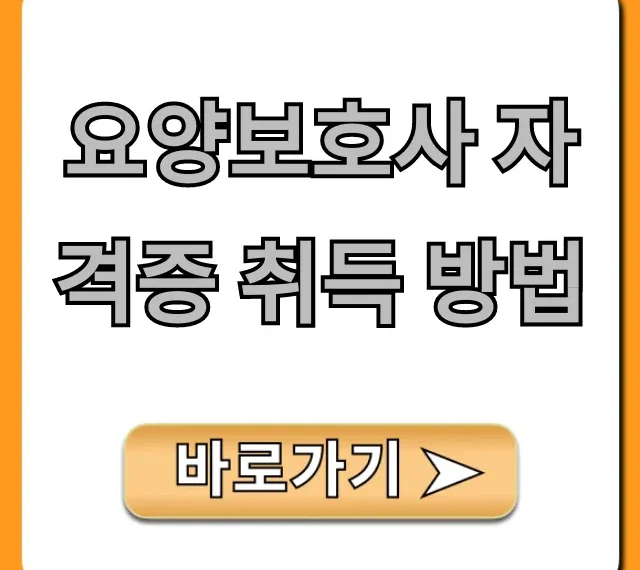 요양보호사 자격증 취득 방법: 국비지원 총정리
